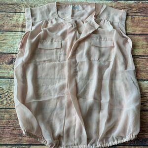 Marisol Faux Button Down Sleeveless Blouse Women’s Size XL